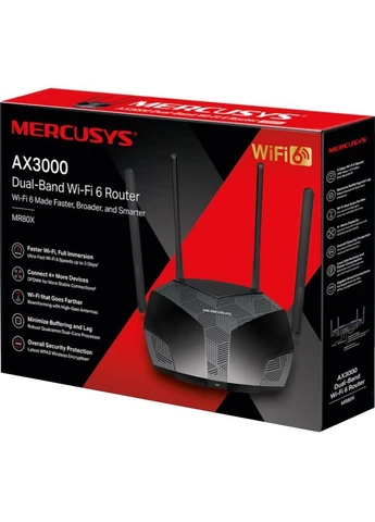 Wi-Fi роутер MR80X AX3000 Mercusys (322913890)