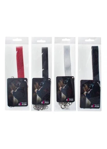 Повідець Leather Leash Black Slash (322185838)