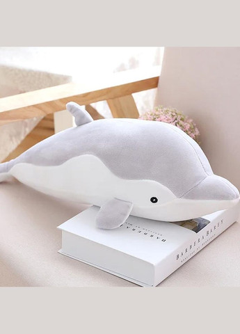 М'яка іграшка дельфін 40 см сірий (NR0162_1) No Brand (305772161)