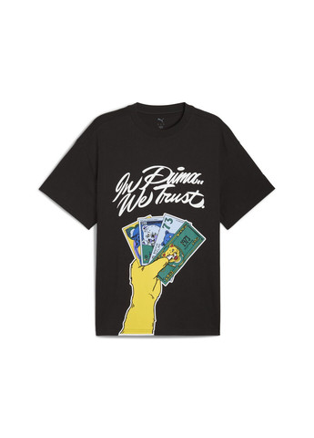 Чорна футболка commissioner dylan tee iv men Puma