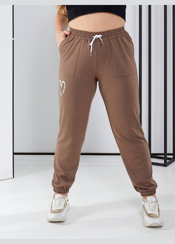 Женские брюки цвет мокко р.50/52 450095 New Trend (282427070)