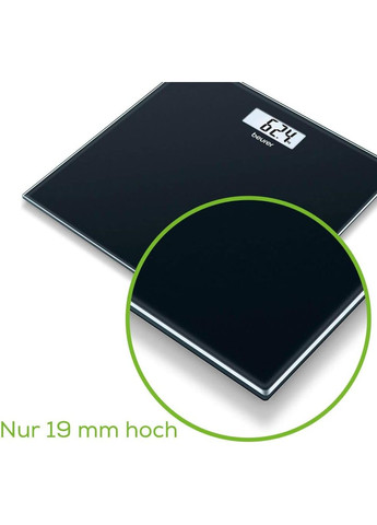 Ваги підлогові, 180кг, ССR2032x1 в комплекті, скло, чорний Beurer (315817052)