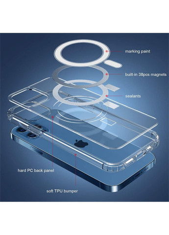 Магнітний чохол на iPhone 15 Plus із підтримкою бездротового заряджання MagSafe Silicone Case (360686400)