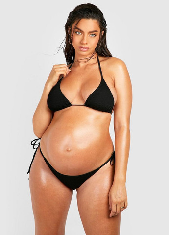 Чорний літній купальник для вагітних Boohoo