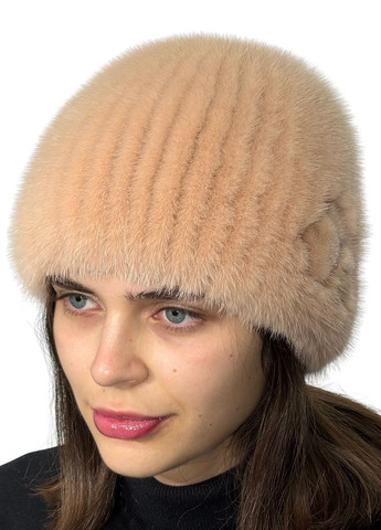 Женская вязаная меховая норковая шапка Меховой Стиль Шарик (365250548)