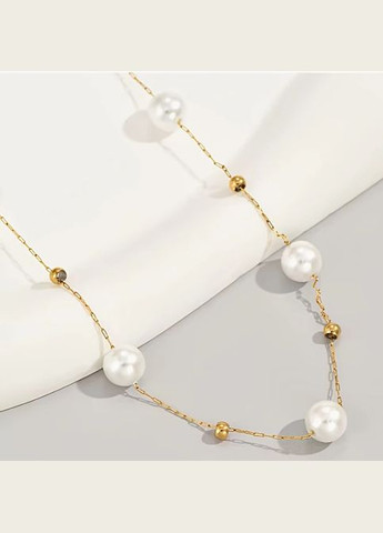 Чокер з намистинками 7 мм No Brand метал (328082812)