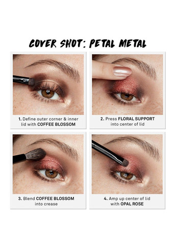 Палітра тіней Cover Shot Petal Metal Eye Shadow Palette (8 відтінків) Smashbox (278773848)