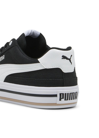 Черные всесезонные кеды court classic vulcanised formstrip unisex sneakers Puma