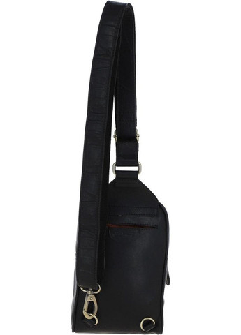 Сумка чоловіча через плече сумочка слінг в дорогу планшет спортивний для документів барсетка для телефону Чорний 34507 Ashwood (332164420)