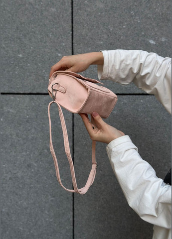 Жіноча рожева сумка 9648 крос-боді No Brand (303323018)