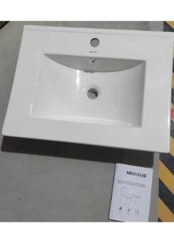 Раковина меблева CUBIC-1501 610х460х170mm з отвором під змішувач та переливом (MP6495) Mixxus (384191860)