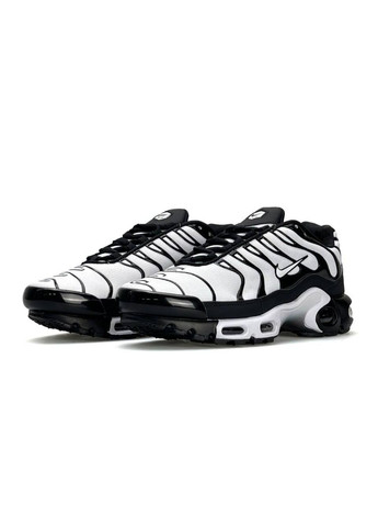 Білі Осінні кросівки чоловічі nike No Brand Air Max Plus White Black