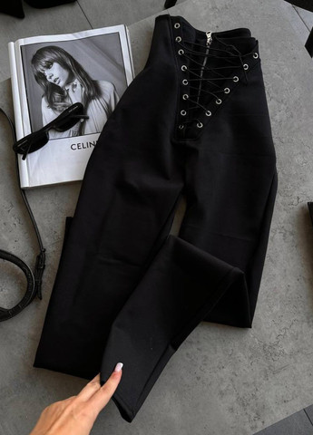 Лосини високої посадки на блискавці зі шнурівкою Tik-Tak (341735855)