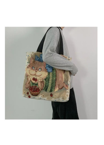 Сумка-шоппер женская тканевая No Brand (316261115)