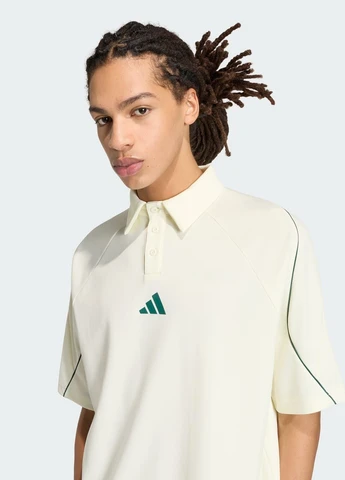 Бежева футболка-поло stadium adidas