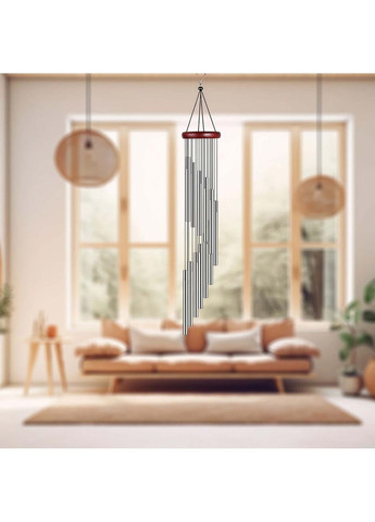 Декоративный деревянный подвесной колокольчик подвеска на дверь ловец ветра с металлическими трубками 12 труб Yu Xin (341724410)