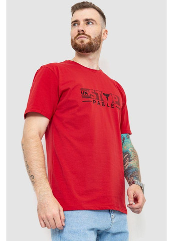 Червона футболка чоловіча батал,, 208r014 Ager