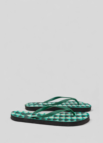 Зеленые пляжные вьетнамки женские Ager