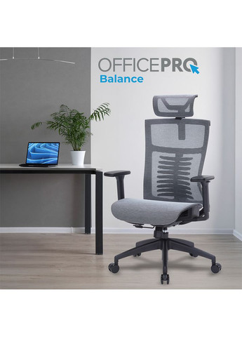 Крісло Balance Black/Dark Gray (OC620-B-DG-DG) OfficePro (341485239)