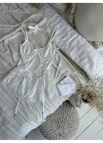 Комплект білий з мереживом та чокером Vital-Textile 099/97 (361853711)