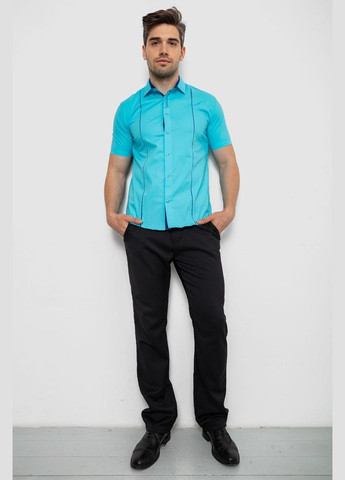 Сорочка чоловіча однотонна, колір синій, 214R7003-5 Ager (346593333)