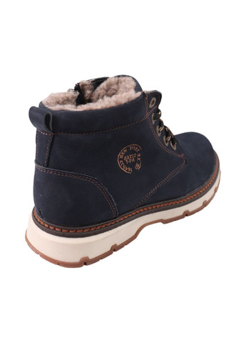 Синие ботинки мужские синие натуральный нубук Konors