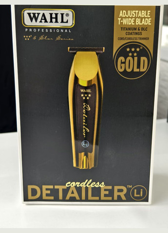 Триммер для стрижки волосся Wahl Detailer Li cordless GOLD (305389191)
