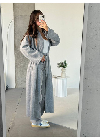 Графитовый демисезонный кардиган No Brand