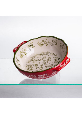 Форма для запекания Vintage Ø17 (см) круглая форма для выпекания в духовке с ручками Красная HM04-05 Yiwu (369446626)