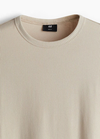 Светло-бежевая футболка H&M