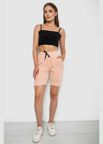 Шорты женские однотонные велюровые, цвет мокко, 238R58169 Anello (340273211)