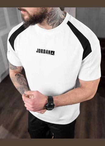 Белая стильная мужская футболка jordan белая Freedom