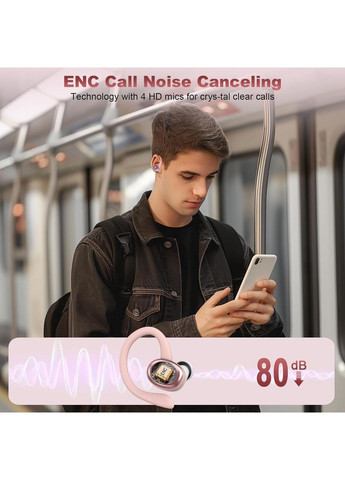 Беспроводные спортивные наушники S75 Bluetooth 5.4 50 часов IP7 водонепроницаемые No Brand (362706331)