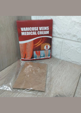 Пластир від варикозного розширення вен та зірочок на ногах з турмаліном, судинної дисфункції 6 шт No Brand (335039980)