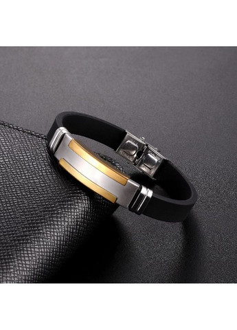 Браслет під гравіровку з медичної сталі на силіконовому ремінці 20см BSS-069 No Brand (299486510)