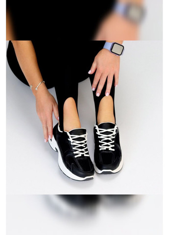 Кросівки жіночі літні Aris чорні з білою підошвою Stilli Кросівки чорні літо (349461543)