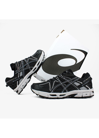 Кроссовки женские и мужские Asics Gel-Kahana 8 Black White Gore-Tex | Асикс Гель-Кахана 8 черные No Brand чёрные демисезоны (369002728)
