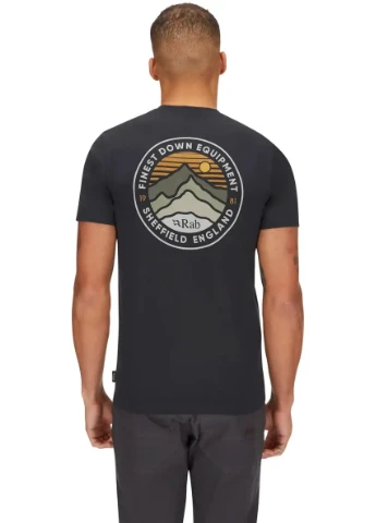 Комбінована футболка basecamp 3 peak tee beluga Rab