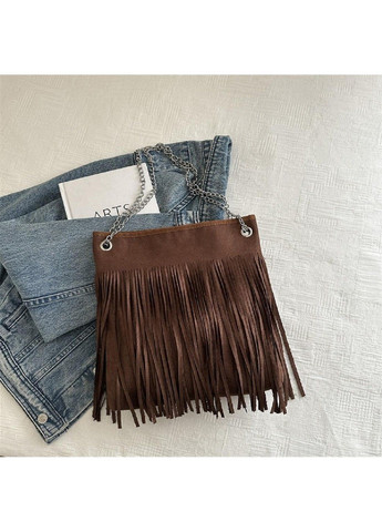 Замшева сумочка на ланцюжку з бахромою P2-8206DB Lilly (369892906)