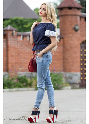 Синяя блуза 658.1815 Seventeen