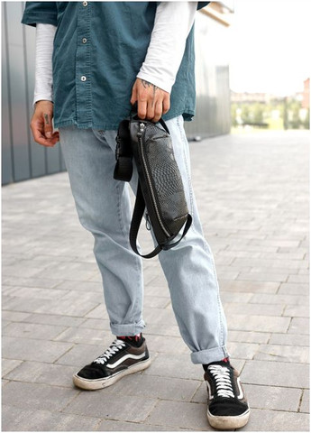 Сумка на пояс бананка Holster MSH черная с перфорацией (R-87113070m-VS) Sambag (302450362)