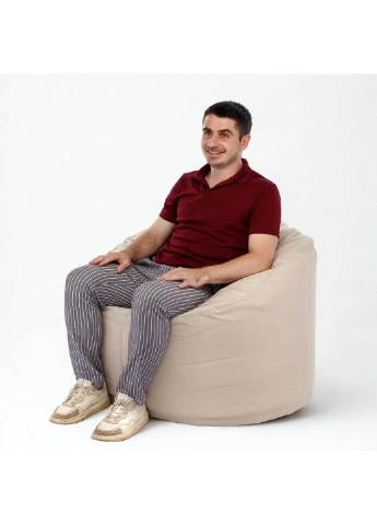 Крісло-мішок Хоумі Oxford L (95x95 см) Рожевий MrBean Хоумі L (403254299)