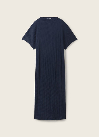 Темно-синее кэжуал платье Tom Tailor однотонное