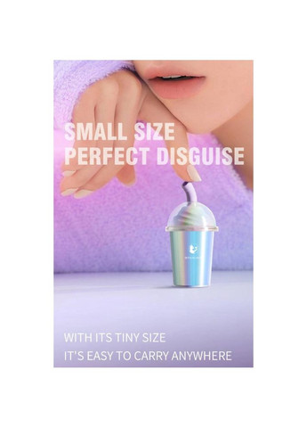 Вакуумний стимулятор у формі стаканчика з трубочкою Joy Cup голубий, 9.1 см х 4.6 см BeYourLover (371907541)