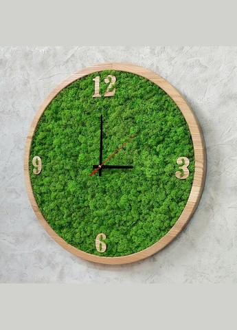 Часы настольные с мхом Украина. Флаг Украины Wood One (315725354)