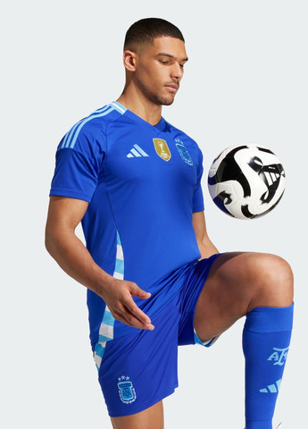 Джерсі Argentina 24 Away adidas логотип синій спортивні