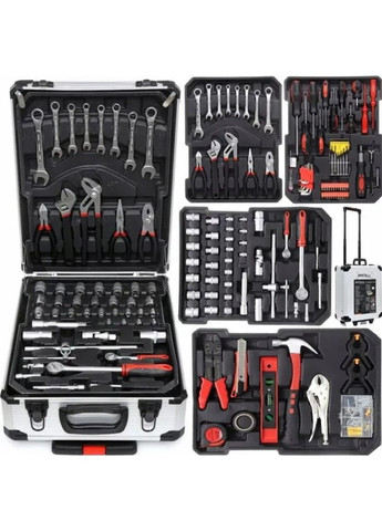 Набір ручних інструментів Krafftec в кейсі, 499 деталей для побутових та автомобільних робіт (2104618858) No Brand (370605066)