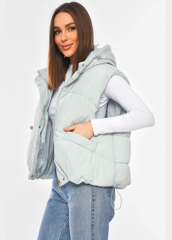 Жилетка женская однотонная мятного цвета Let's Shop (326960668)