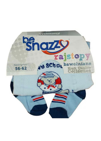 Колготки трикотаж бавовняні з принтом для хлопчика RA-04 блакитний Be Snazzy (276248853)