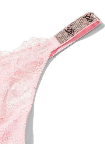 Трусики Very Sexy Shine Strap Thong Lace Thong Panty со стразами M розовый Victoria's Secret (282964857)